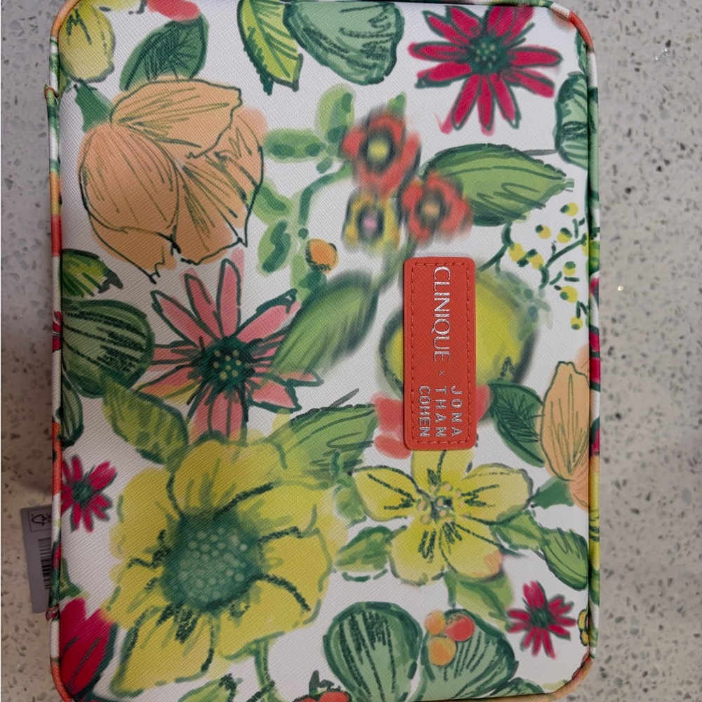 Clinique Coral Cosmetic Bag